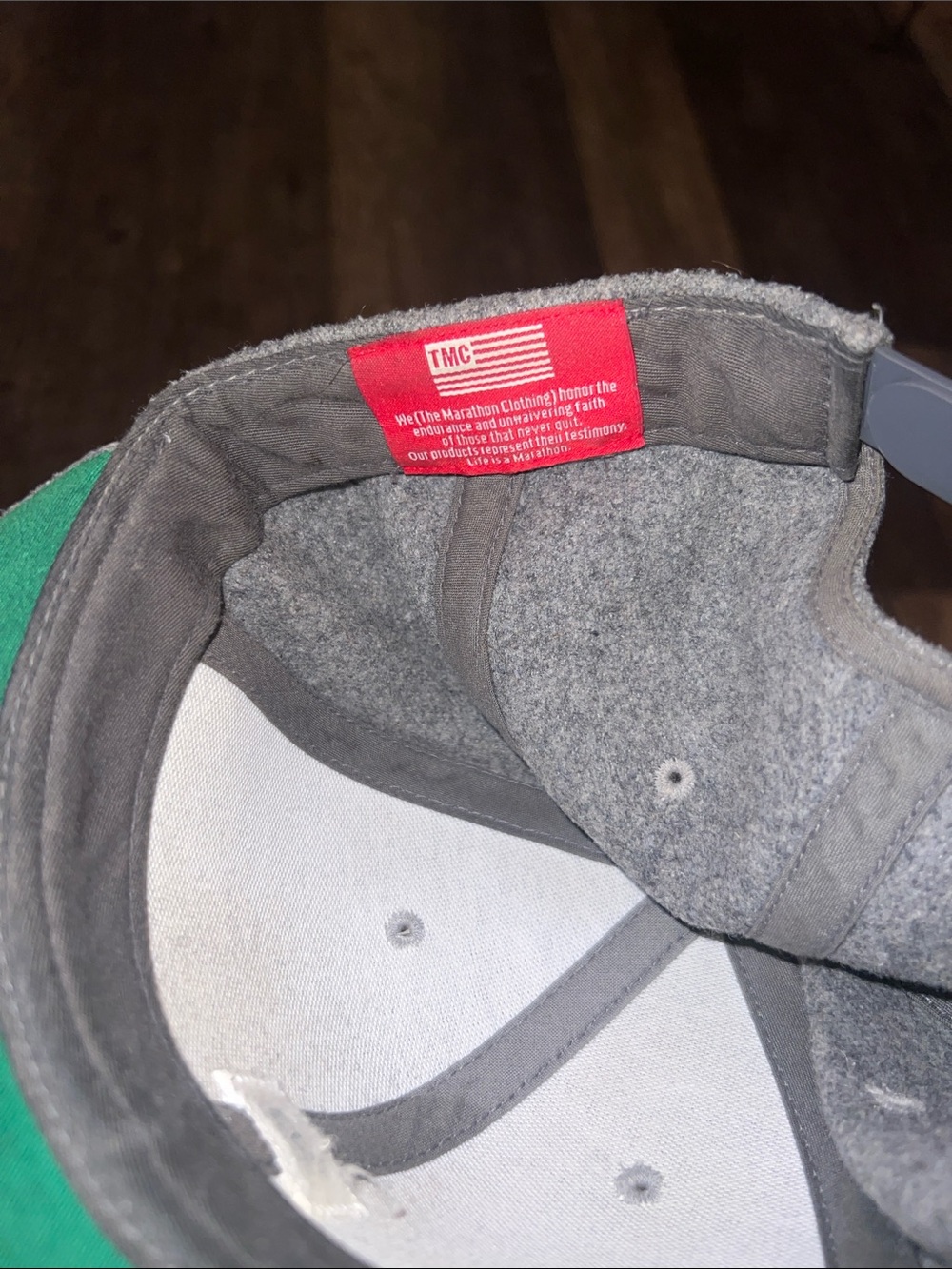 The Marathon Continues wool snapback - Picture 3 of 4